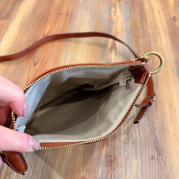 Coach Legacy Leather Swingpack Crossbody Bag British Tan Cognac - Picture 7 of 10